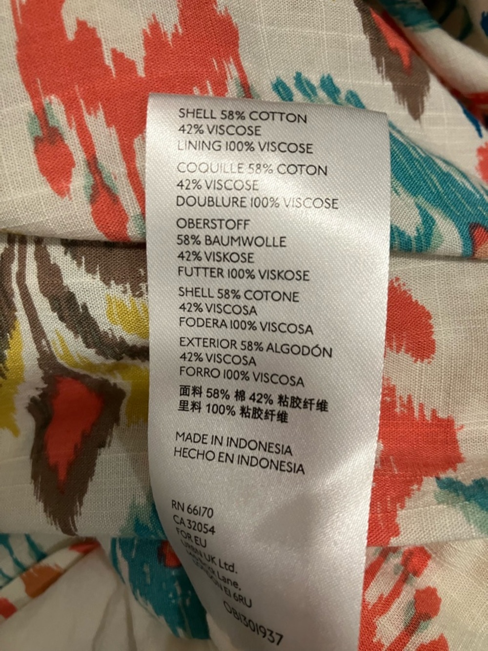 Anthropologie Multi-Color Smocked-Waist Midi Dress - Picture 6 of 9